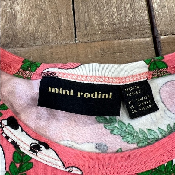 Mini Rodini rose polar bear long sleeve dress 8-9 years - Picture 3 of 5